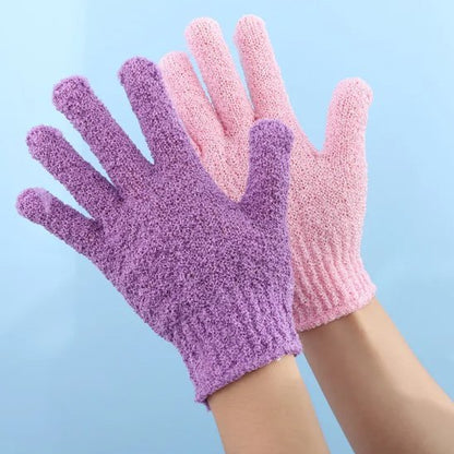 doucepeau.com Gant exfoliant bleu| Peau Éclatante - Douce Peau Le gant exfoliant idéal pour une peau douce et rayonnantes