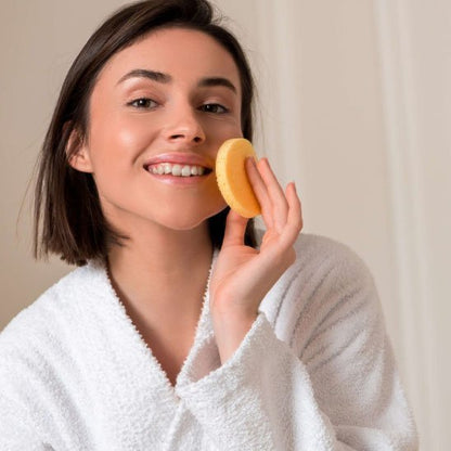 Éponge en konjac | Exfoliation Naturelle - Douce Peau