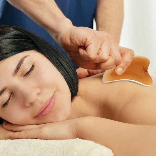 Gua Sha en Pierre Naturelle | Massage Drainant - Douce Peau