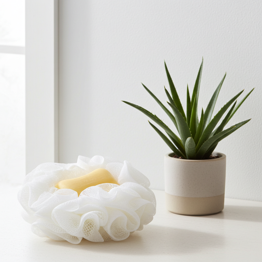 éponge maison ajustable pour mettre son propre savon